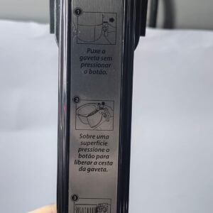 Puxador Preto e Inox da Air Fryer Mondial NAF-03I-4L e NAF-05 - Image 1